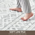 thumbnail image 4 of SIXHOME 9'x12' Area Rugs for Living Room Washable Rugs Boho Large Area Rug Modern Geometric Neutral Carpet and Area Rugs for Home Decor Foldable Nonslip Bedroom Rugs Grey, 4 of 6