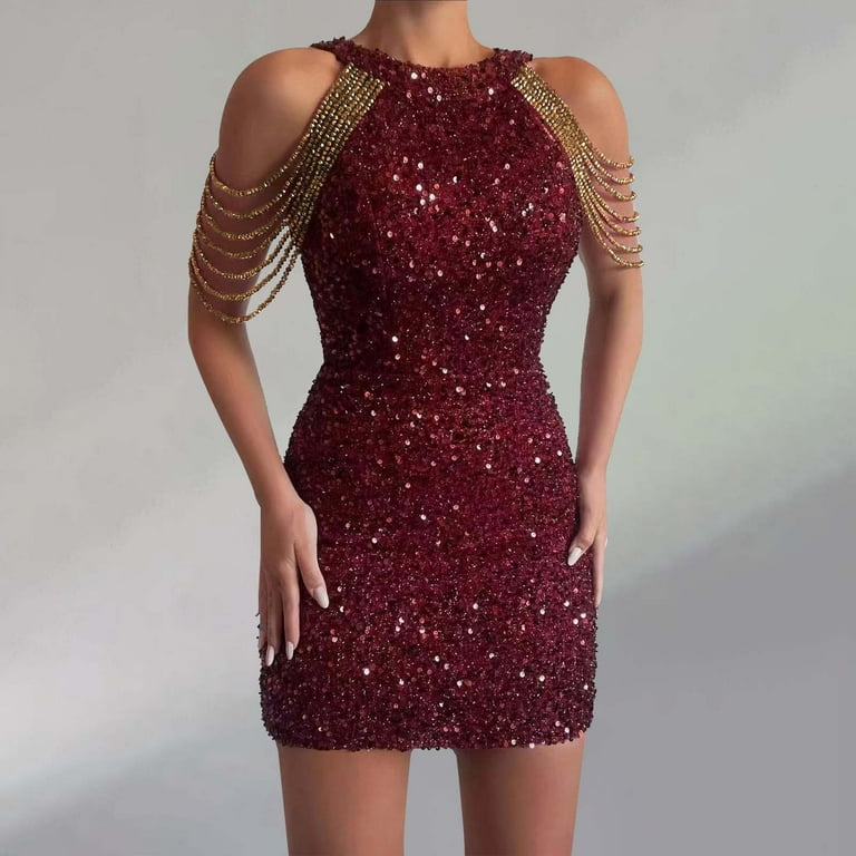Sexy Solid Tassel Sequins V Neck Wrapped Skirt Dresses(4 Colors) Sexy Solid Tassel Sequins V Neck Wrapped Skirt Dresses(4 Colors)