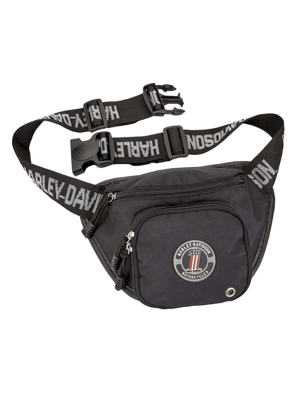HarleyDavidson HarleyDavidson 1 RWB Logo Belt Bag, WaterResistant