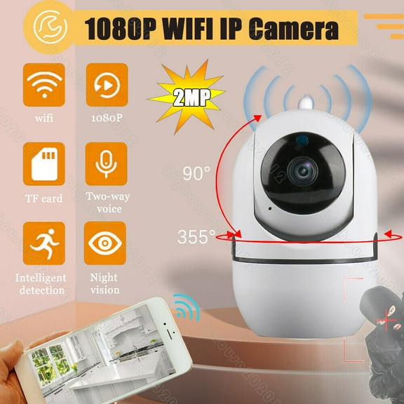 WIFI IP Camera Wireless 1080P CCTV HD PTZ Smart Home Security IR Cam