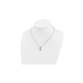thumbnail image 3 of 1/4 Carat (Ctw) Black & White Diamond Twist Pendant Necklace in Sterling Silver with Chain for Women, 3 of 5