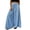 Sky Blue, variant on Womens Striped High Waisted Palazzo Pants Flowy Wide Leg Culottes Trousers Casual Summer Lightweight Pull On Beach Pants with Pockets,Red,XXL
