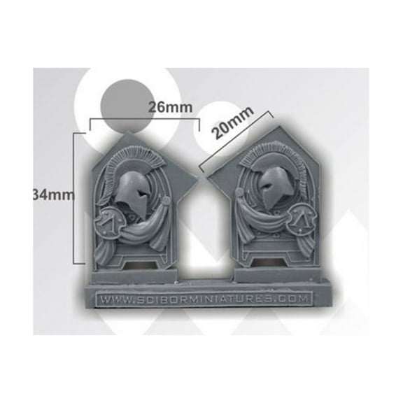 Scibor Monstrous Miniatures Spartan Decorated Plates New