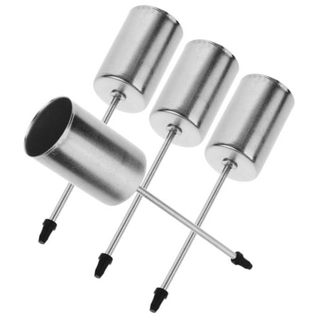 QIFULL 4Pcs Silver Metal Candle Holders with Spike for Taper Candles and Decorative Gars