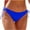 Blue, variant on RKSTN Womens Bikini Bottoms Full Coverage Swim Bottoms Mid Waisted Straped Solid Color Bathing Suit Bottoms Swimsuit Trunks