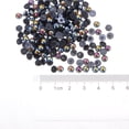 thumbnail image 4 of REGALWOVEN 5mm AB Flat Back Pearls Loose Half Round Resin Pearl Beads DIY Crafts Colorful Black, 4 of 5