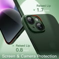 thumbnail image 4 of JETech Ultra Slim (0.35mm Thin) Case for iPhone 14 6.1-Inch, Camera Lens Cover Full Protection, Lightweight Matte Finish PP Hard Minimalist Case, Support Wireless Charging (Midnight Green), 4 of 6