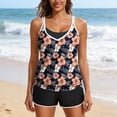 thumbnail image 6 of Fmbrln Tankini Swimsuits for Women with Boyshorts Two Piece Modest Bathing Suits Fashion Floral Print Swimwear Sets, 6 of 8