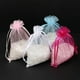 thumbnail image 2 of 50 unids/lote de bolsas blancas de Organza con cordones, paquete de regalo de joyería de 7x9cm, bolsas de hilo, regalos y favores de Navidad/boda 5Z, 2 of 4