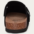 thumbnail image 5 of Comwarm Vegan Suede Clogs for Women Men, Arch Support Leather Mules Potato Sandals Shoes with Cork Footbed, Black, 5 of 6