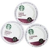 Starbucks Coffee K-Cup Pods Variety Pack, Sumatra, Caffe Verona, French Roast, 3 Ct