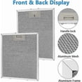 thumbnail image 2 of 2 pieces Metal Grease Filter 320x260mm, Aluminum, Anti-Grease, Washable, Mesh, Extractor Hood Accessory for Kitchen Hoods - Silver, 2 of 5