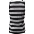 thumbnail image 2 of FashionOutfit Men's Basic Round Neck Stripe Tank Tops, 2 of 3