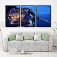 thumbnail image 2 of IDEA4WALL 3 Piece Framed Canvas Wall Art for Living Room, Bedroom Italy City Landscape Canvas Prints for Modern Home Decoration Ready to Hang, 2 of 4