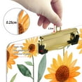 thumbnail image 6 of FORMRS Acrylic Clipboard with Low Profile Clip Standard A4 Letter Size, 12.5" x 9", Sunflowers and Leaves Pattern, 6 of 8