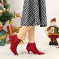 thumbnail image 2 of Botas Chelsea Tacones De Aguja De Punta Estrecha De Las Mujeres Rojo 36, 2 of 7