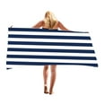 thumbnail image 2 of kkbbma Beach Towels under $5! Oversized Microfiber Beach Towels Striped Quick Dry Extra Large Pool Towels Absorbent Camping Travel Blanket for Women Men Bath Beach, 2 of 3