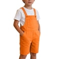 thumbnail image 4 of Coerni Little Boys Girls Twill Shortalls Toddler Kids Summer Bib Overall Shorts Straight Leg Loose Fit Cotton Short Overalls Romper, 4 of 9