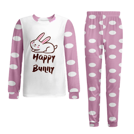 

Easter Pajamas-Unisex Babies Pajamas Toddlers And Kids Snug-Fit Pajamas Sleepwear Sets Easterr Bunny Egg Carrot Kawaii Pajamas Size 140