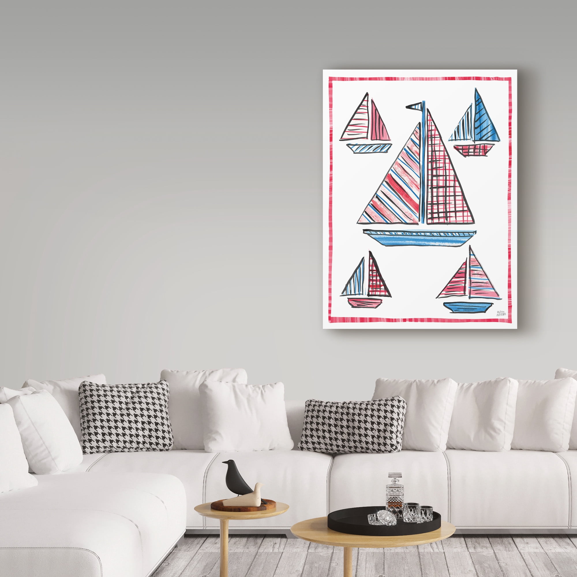 Trademark Fine Art 'Coastal Americana IV' Canvas Art by Melissa Averinos
