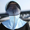 thumbnail image 4 of Fewfanhot Full Face UPF Sun Protection Hood Hat, Detachable Visor Shield Breathable Neck Shoulder Cover for Cycling Driving Fishing, 4 of 8