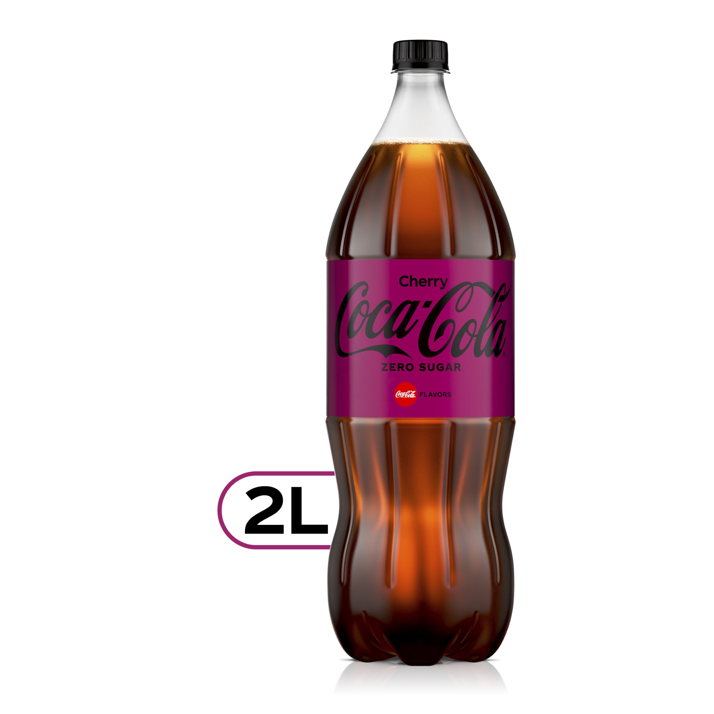 Coca-Cola Zero Cherry Diet Soda Soft Drink, 2 Liters