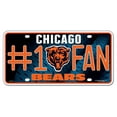 thumbnail image 1 of Plaque d’immatriculation en métal des Bears de Chicago de la NFL, 1 of 2