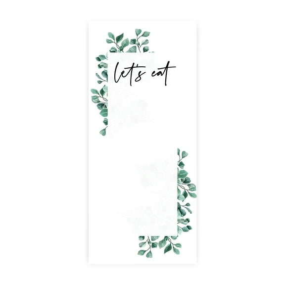 Koyal Wholesale Silver Dollar Eucalyptus Printable Wedding Paper Menu Cards for DIY Printer, Pack of 52