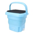 thumbnail image 2 of Lavadora plegable pequeña, ropa interior, lavadora plegable automática para dormitorio, 100-240V, enchufe azul de la UE, 2 of 15