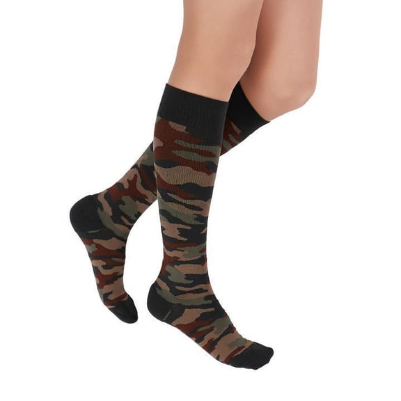 15-20 mmHg Graduated Support Compression Socks Rejuva Men & Women, Camo Pattern