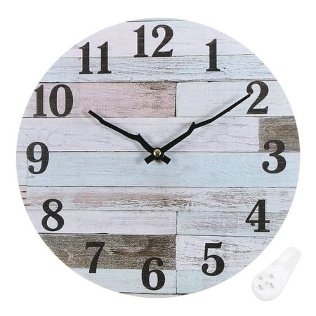 Uxcell 12 Wooden Arabic Numerals Vintage Wall Clock, Style I & Wood