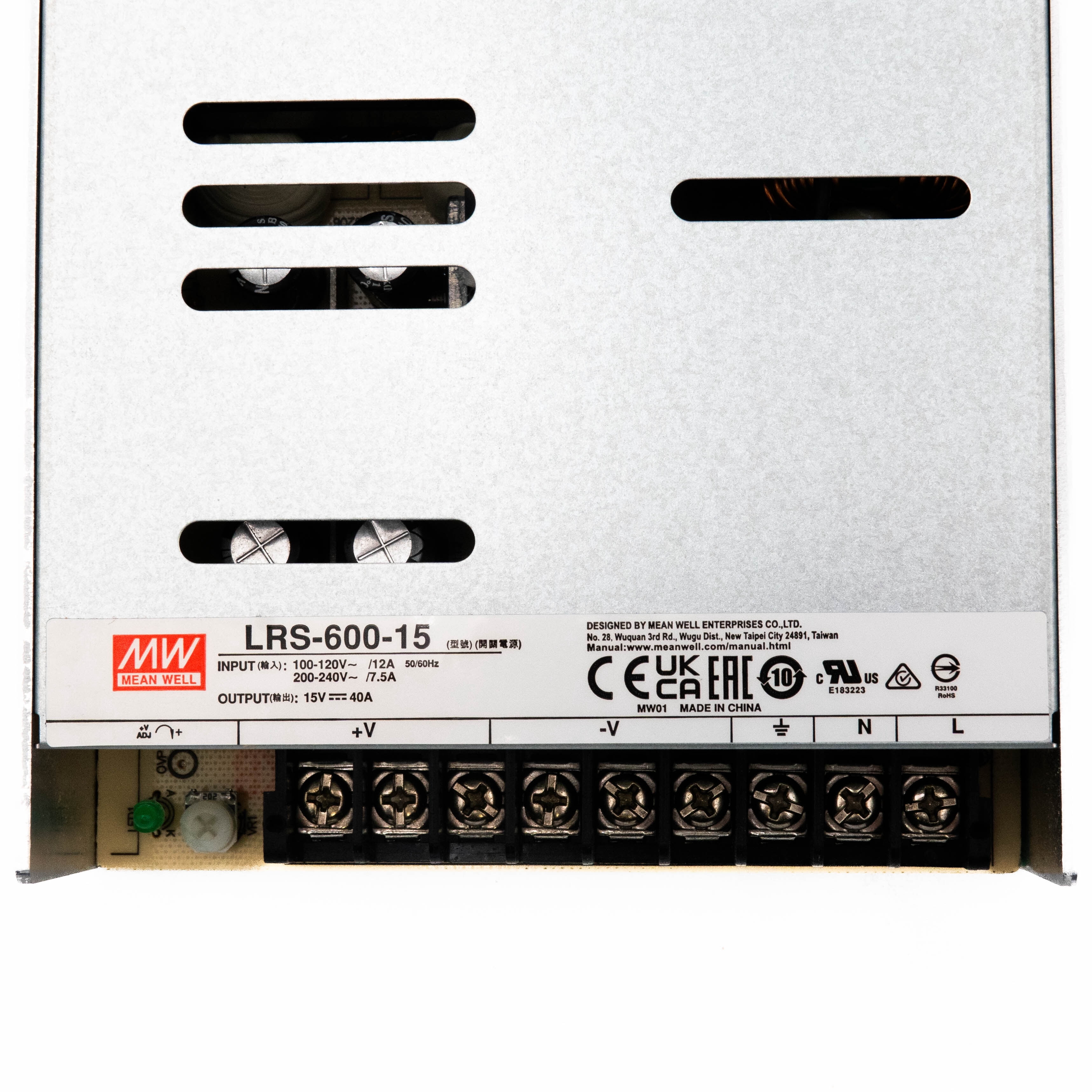 Mean Well LRS-600-15 Power Supply 600W 15V
