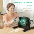 thumbnail image 3 of UPGO Mini Exercise Bike, Under Desk Bike Pedal Exerciser Portable Foot Cycle Arm & Leg Peddler Machine with LCD Screen Displays, 3 of 8