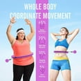 thumbnail image 2 of Weighted Hula Circle for Adults, Infinity Hoop Fit Plus Size 47 Inch/120cm, Include 24 Detachable Links and Waist Trainer for Women, Gym Accessories, Home Workout Equipment, Gym Equipment, 2 of 10