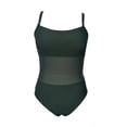 thumbnail image 1 of Traje de Baño Ocean Pacific para Mujer completo con Mesh en Vientre, Tirante Delgado Verde Talla EG, 1 of 4