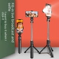 thumbnail image 3 of Soporte de luz para selfie con Bluetooth, soporte adicional, multifunción integrado, para disparo horizontal y vertical, palo de selfie inalámbrico para teléfono móvil, 3 of 4