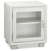 Stackable Storage Unit- Door Unit with Plexi Glass, White