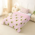 thumbnail image 5 of jejeloiu Kawaii Avocado Fruit Twin Comforter Sets,Cute Flower Daisy Bedding Set For Girls Teens Reversible 2 Pieces, 5 of 7