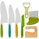 thumbnail image 1 of Jetcloudlive 7 Pzas Cuchillo de Cocina de Madera para Niños, Juego de Cuchillos Seguros de Plástico Incluye Cuchillo Seguro de Madera para Niños, Bordes Dentados Cuchillo de Plástico para Niños Peque, 1 of 11