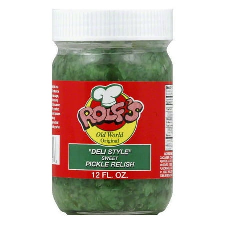 Rolf's Deli Style Sweet Pickle Relish, 12 OZ (Pack of