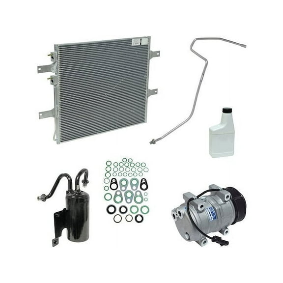 A/C Compressor Kit with Condenser - Compatible with 2007 Dodge Ram 3500 4-Door 5.9L 6-Cylinder VIN C DI Turbo Diesel