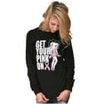 thumbnail image 3 of Betty Breast Cancer Get Your Pink On Women Plus Size Long Sleeve Tee Brisco Brands 2X, 3 of 5