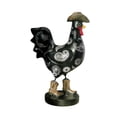 thumbnail image 2 of Estatua de gallo para jardín, escultura coleccionable de animales de granja, figura de interior Negro, 2 of 9