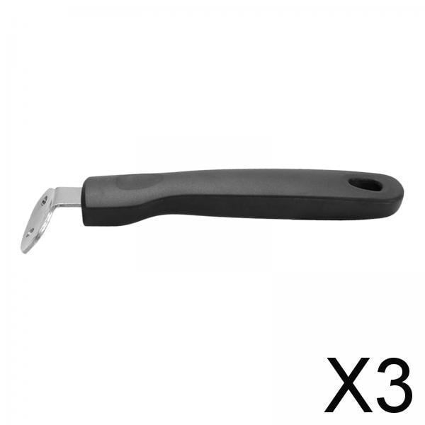 3x Mango de Repuesto para Olla, Mango Extraíble, Accesorios para Utensilios de Cocina, Mango Antideslizante con Tornillos, Mango de Sartén para Woks, 3 piezas