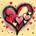 thumbnail image 3 of CafePress - Abstract Grunge Valentine Hearts T Shirt - Cute Toddler T-Shirt, 100% Cotton, 3 of 4