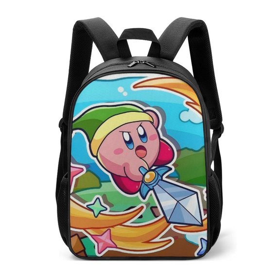 Kirby cartoon backpack laptop travel backpack One size