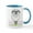 White/Blue Inside, variant on CafePress - Ewe Is Not Fat Mug - 11 oz Ceramic Mug - Novelty Coffee Tea Cup