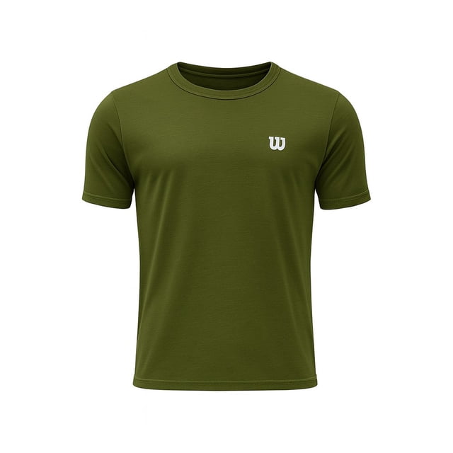 Playera Deportiva Wilson para Hombre Polyspun Color Verde O Talla G