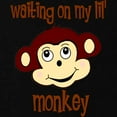thumbnail image 2 of CafePress - Monkey Maternity Maternity T Shirt - Maternity Dark T-Shirt, 2 of 3