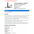 thumbnail image 2 of Fuel Level Sending Unit - Compatible with 2002 - 2007 Peterbilt 379 2003 2004 2005 2006, 2 of 2